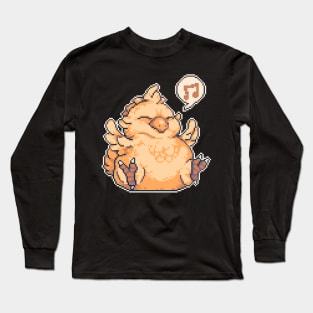 Fat Chocobo | Pixel Art Long Sleeve T-Shirt